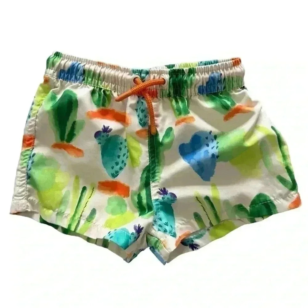 ZARA boys swim trunks 12-24 months *cactus print*